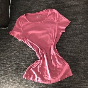 J. Crew Perfect-Fit T-Shirt in Pale Burgundy